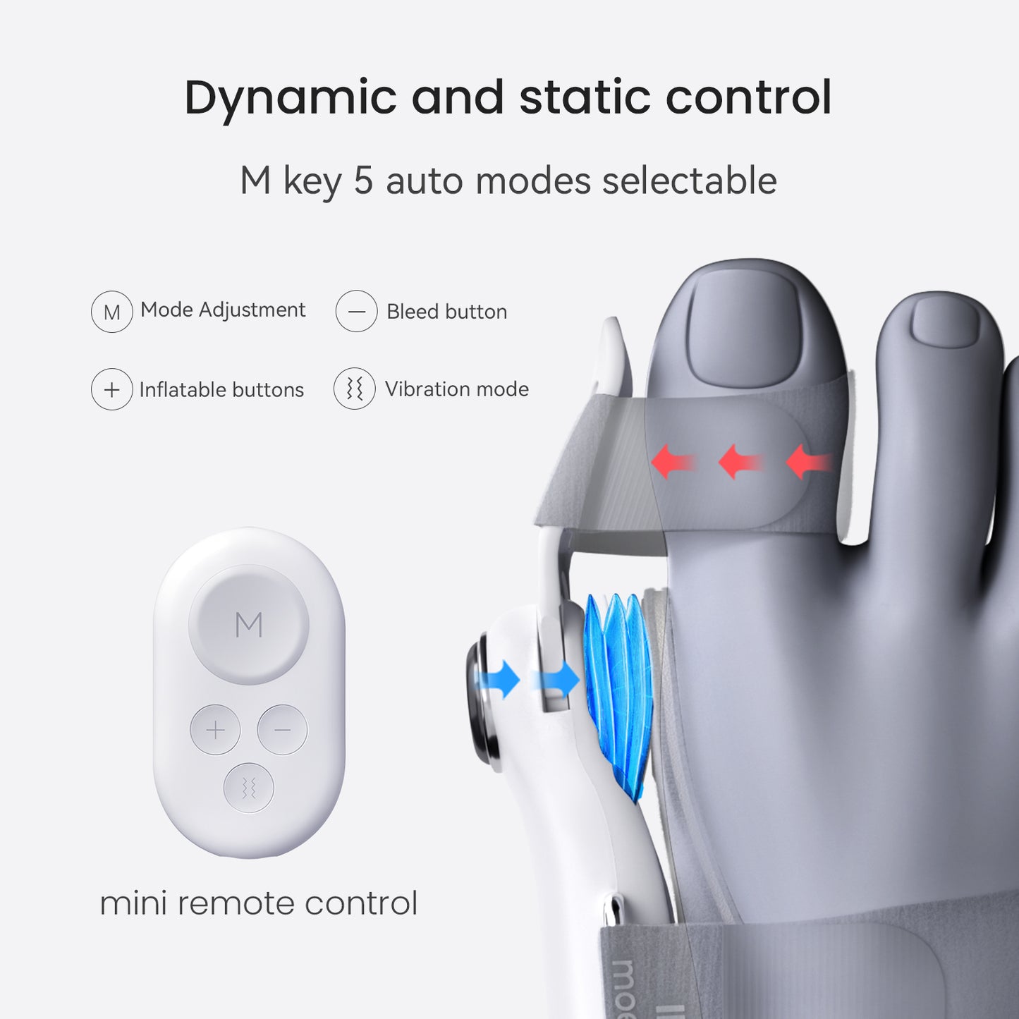 Adjustable Angle Electric Bunion Corrector, Hammer Toe Straightener for Bunion Relief.Suitable for Left/Right Feet(1PCS)