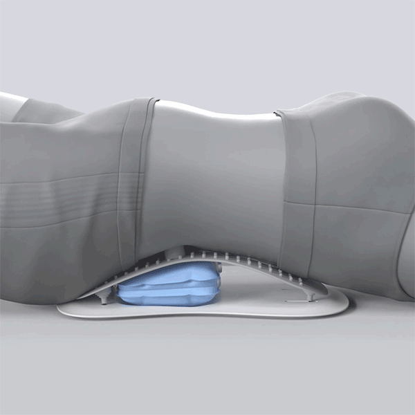 Top pressure point and lumbar traction device for lower back pain (Back Stretcher)