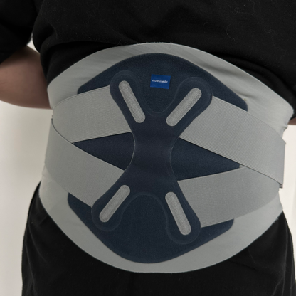 X-shaped thin and lightweight lumbar support back brace